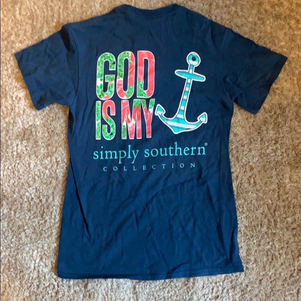 Navy blue Simply Southern T-shirt